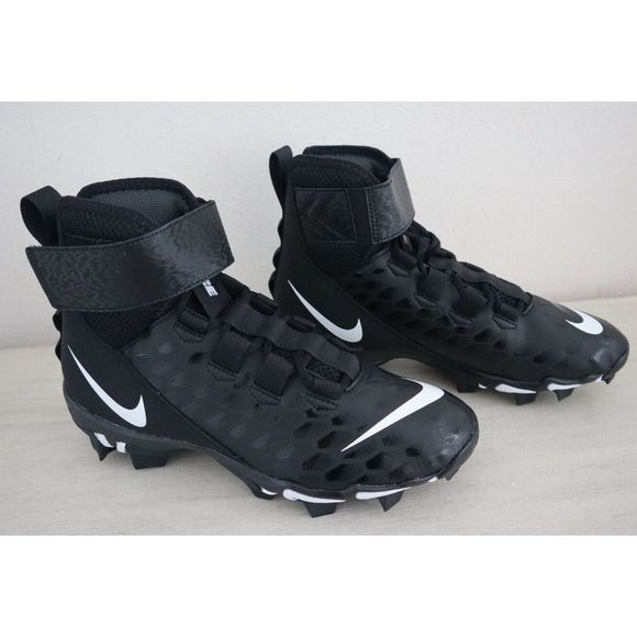 Nike BV0151 001 Men's Sz 7 W Black Force Savage Shark 2 Mid Football Cleats - Picture 1 of 10